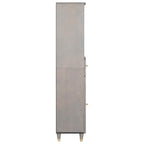 Mueble de Cuarto de Baño con cajón Gris 38 x 33 x 160 cm