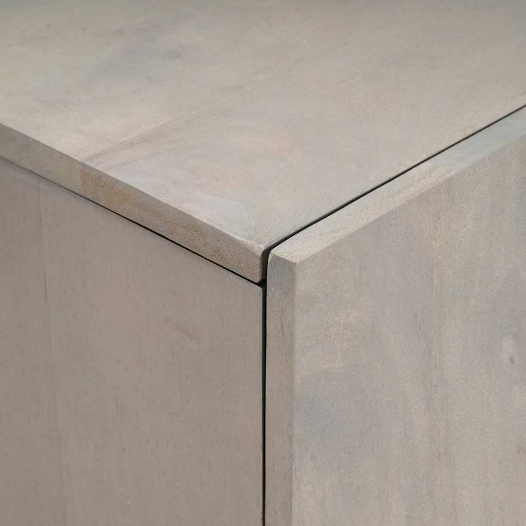Aparador alto con cajón Gris y dorado 60 x 33 x 100 cm