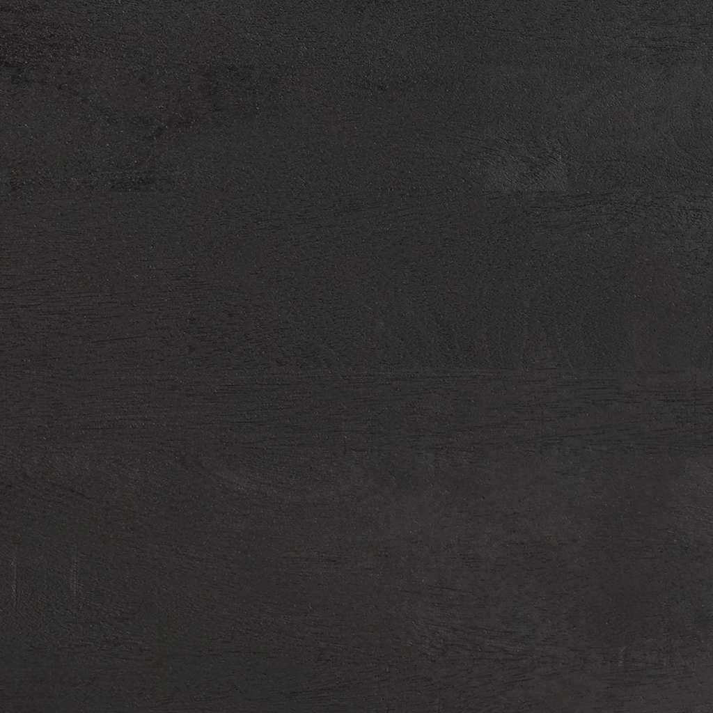 Armario de Noche Negro 40 x 33 x 46 cm Madera de mango maciza
