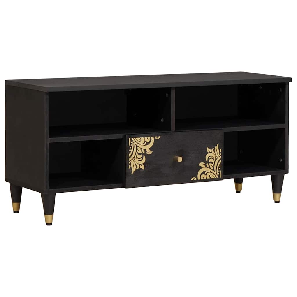 Honey Brown TV Cabinet with Drawer and Shelf 100 x 33 x 46 cm