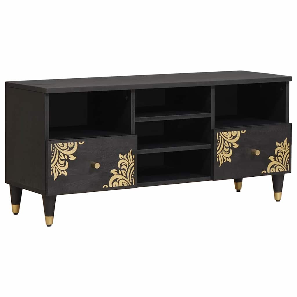 Mueble de TV con cajón con estante Marrón miel 100 x 33 x 46 cm