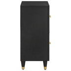 Aparador Negro 60 x 33 x 75 cm Madera de mango maciza
