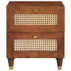 Armario de Noche con cajón Marrón 40 x 33,5 x 46 cm