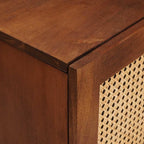 Mueble de TV Marrón 105 x 33,5 x 46 cm Madera de mango maciza