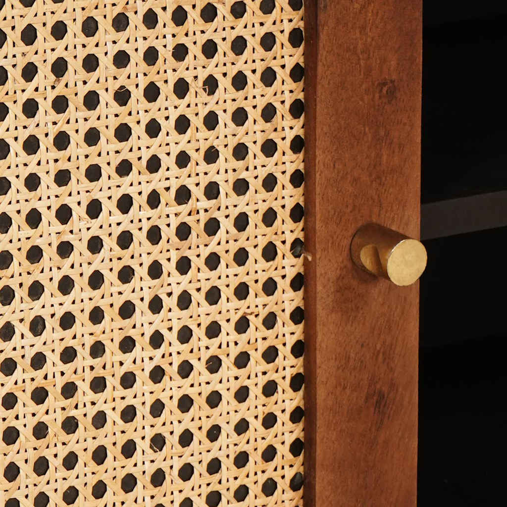 Mueble de TV Marrón 105 x 33,5 x 46 cm Madera de mango maciza