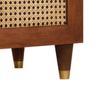 Mueble de TV Marrón 105 x 33,5 x 46 cm Madera de mango maciza