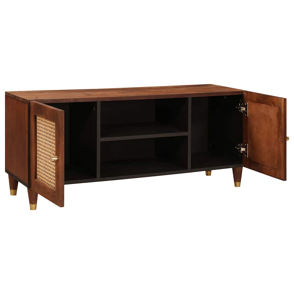 Mueble de TV Marrón 105 x 33,5 x 46 cm Madera de mango maciza