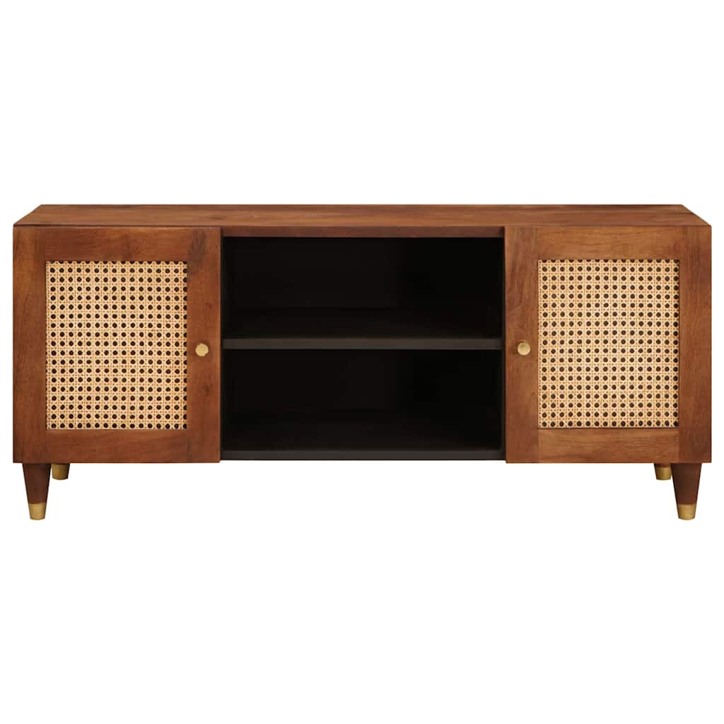 Mueble de TV Marrón 105 x 33,5 x 46 cm Madera de mango maciza
