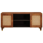 Mueble de TV Marrón 105 x 33,5 x 46 cm Madera de mango maciza