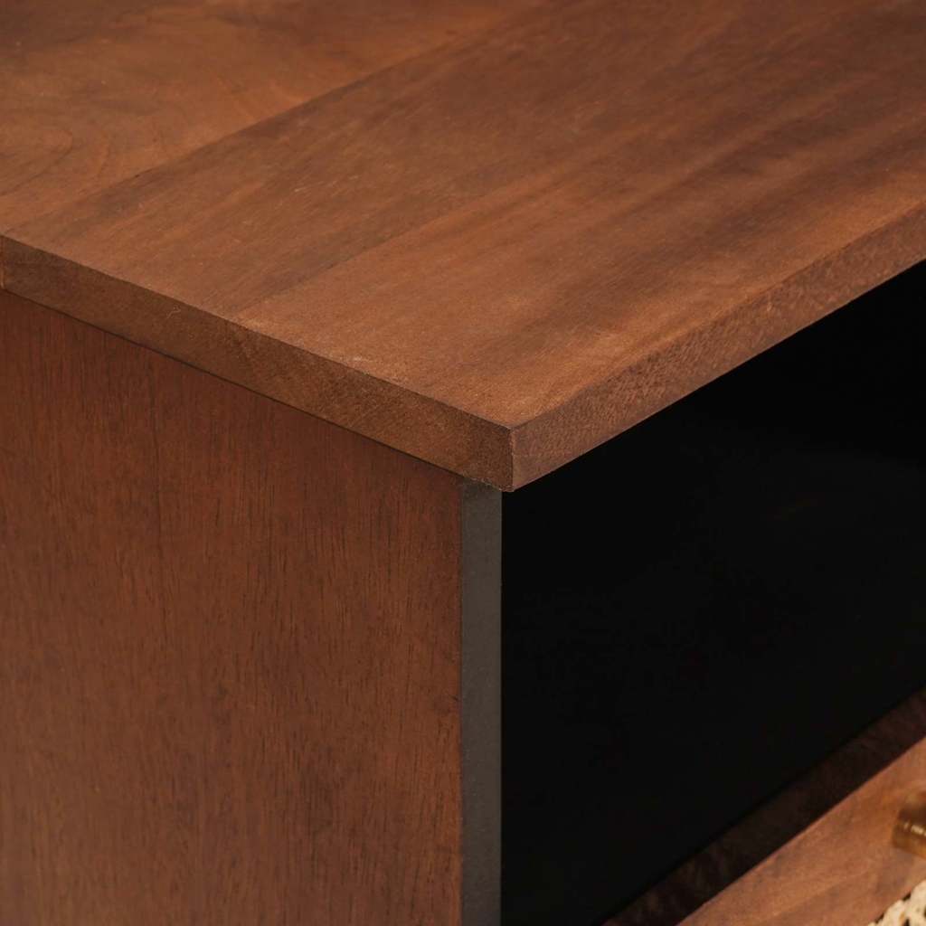 Mueble de TV Marrón 70 x 33,5 x 46 cm Madera de mango maciza