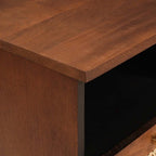 Mueble de TV Marrón 70 x 33,5 x 46 cm Madera de mango maciza