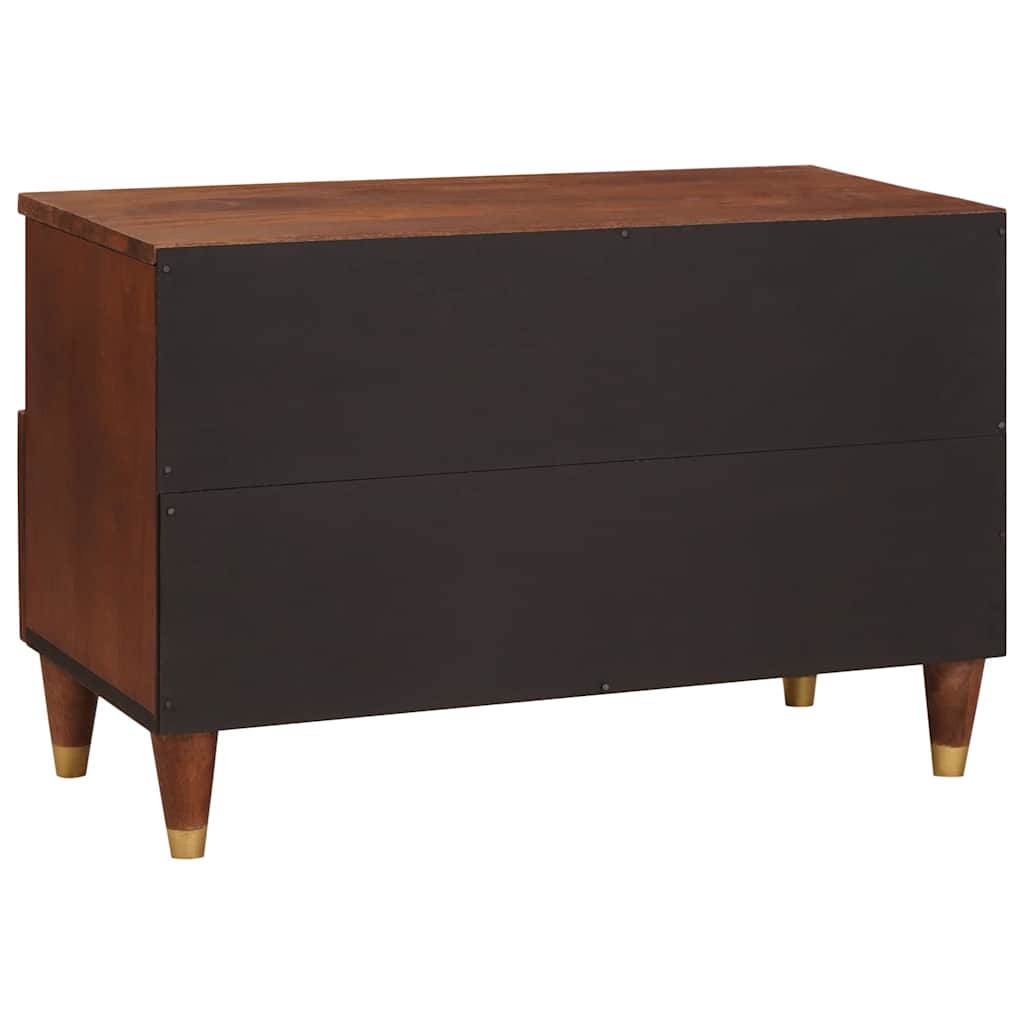 Mueble de TV Marrón 70 x 33,5 x 46 cm Madera de mango maciza