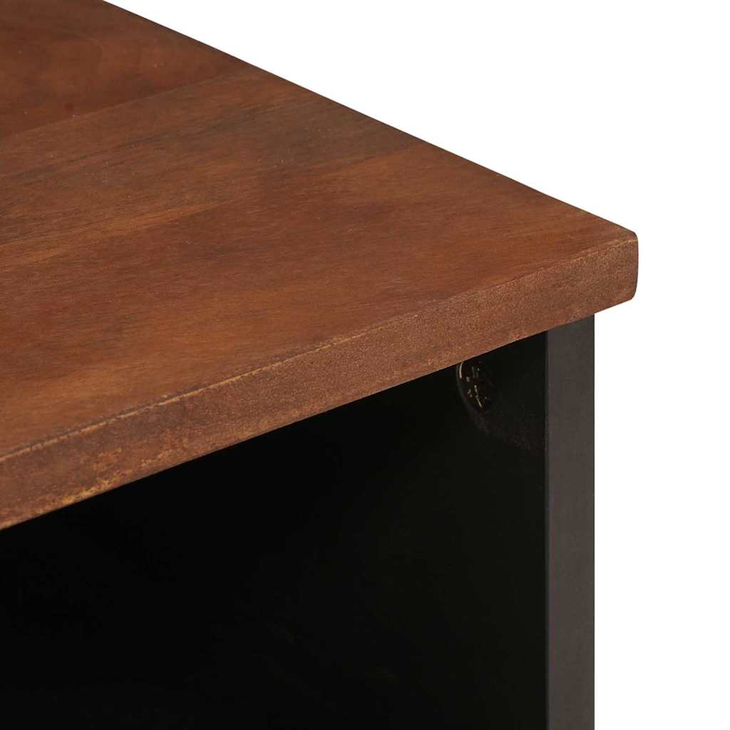 Armario de Noche Marrón 40 x 33 x 46 cm Madera maciza de Acacia