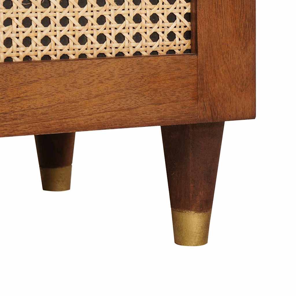 Armario de Noche Marrón 40 x 33 x 46 cm Madera maciza de Acacia