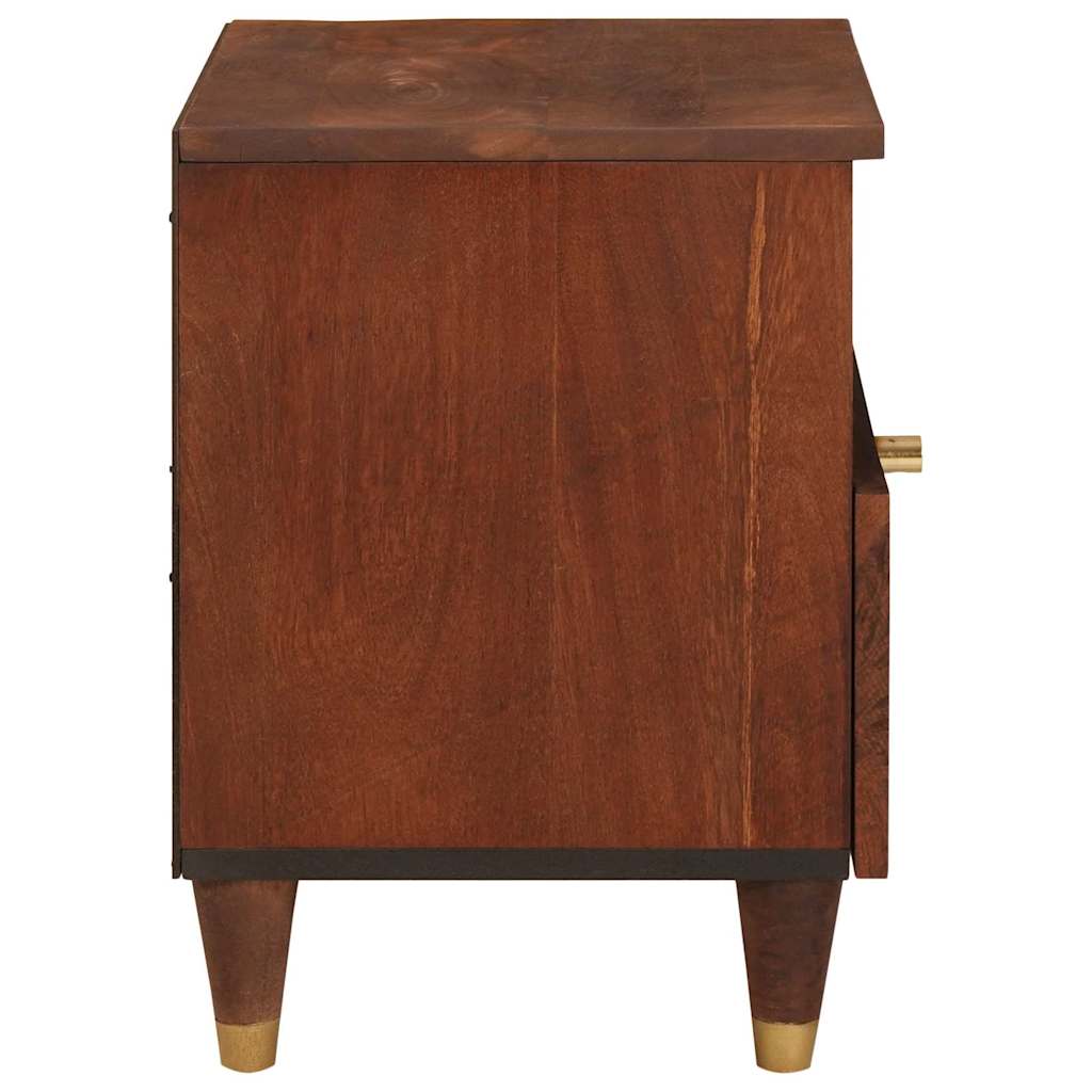 Armario de Noche Marrón 40 x 33 x 46 cm Madera maciza de Acacia
