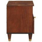 Armario de Noche Marrón 40 x 33 x 46 cm Madera maciza de Acacia