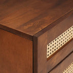 Mesas de noche con cajón 50 x 33 x 60 cm Madera de mango maciza