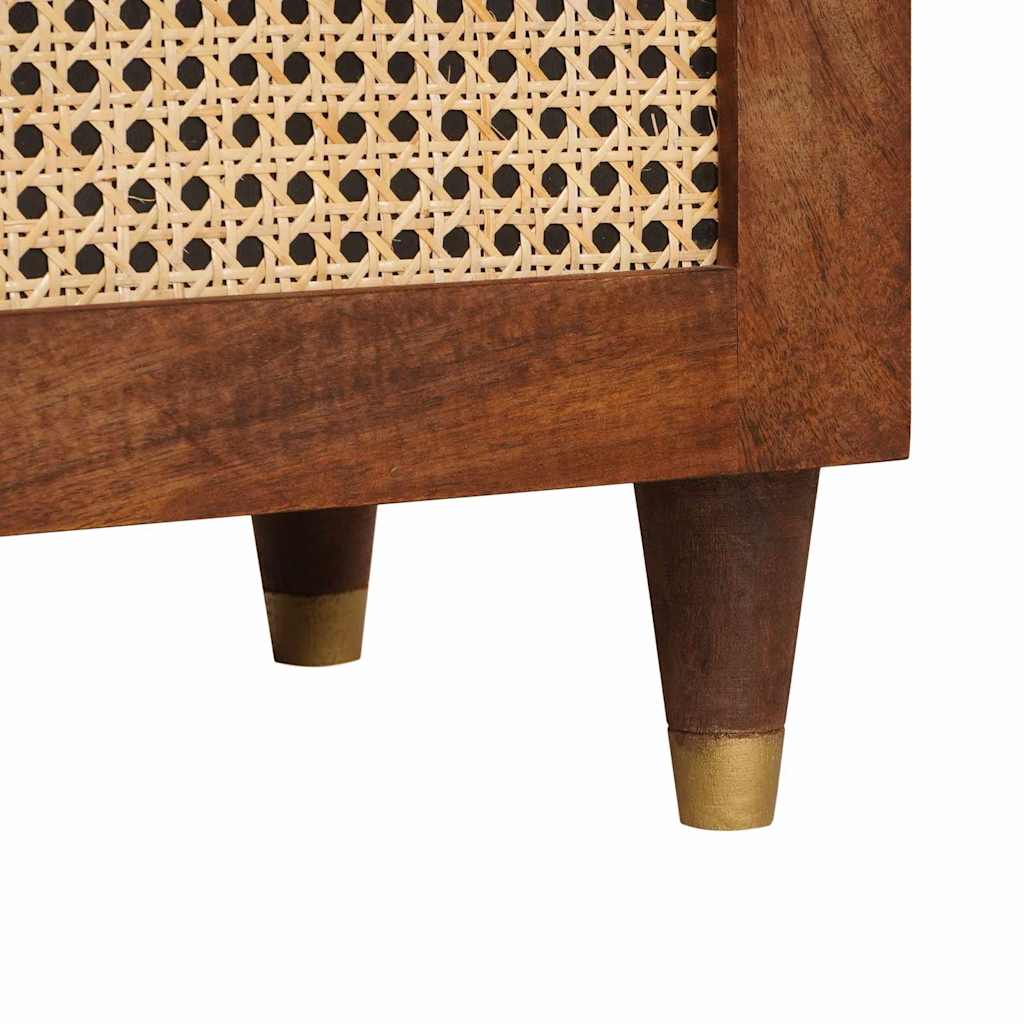Mesas de noche con cajón 50 x 33 x 60 cm Madera de mango maciza