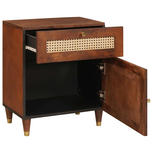 Bedside tables with drawer 50 x 33 x 60 cm Solid mango wood