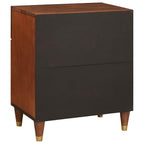 Mesas de noche con cajón 50 x 33 x 60 cm Madera de mango maciza