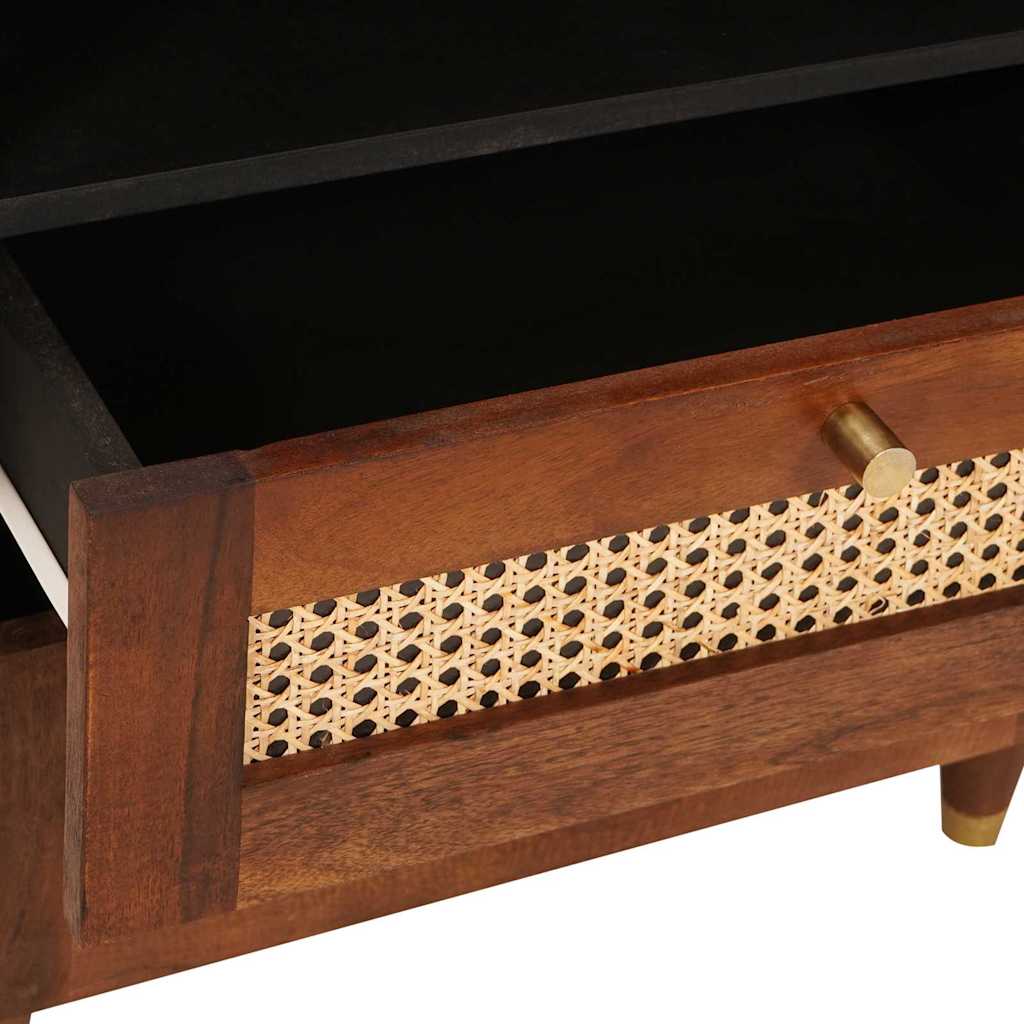 Mesas de noche con cajón 50 x 33 x 62 cm Madera de mango maciza
