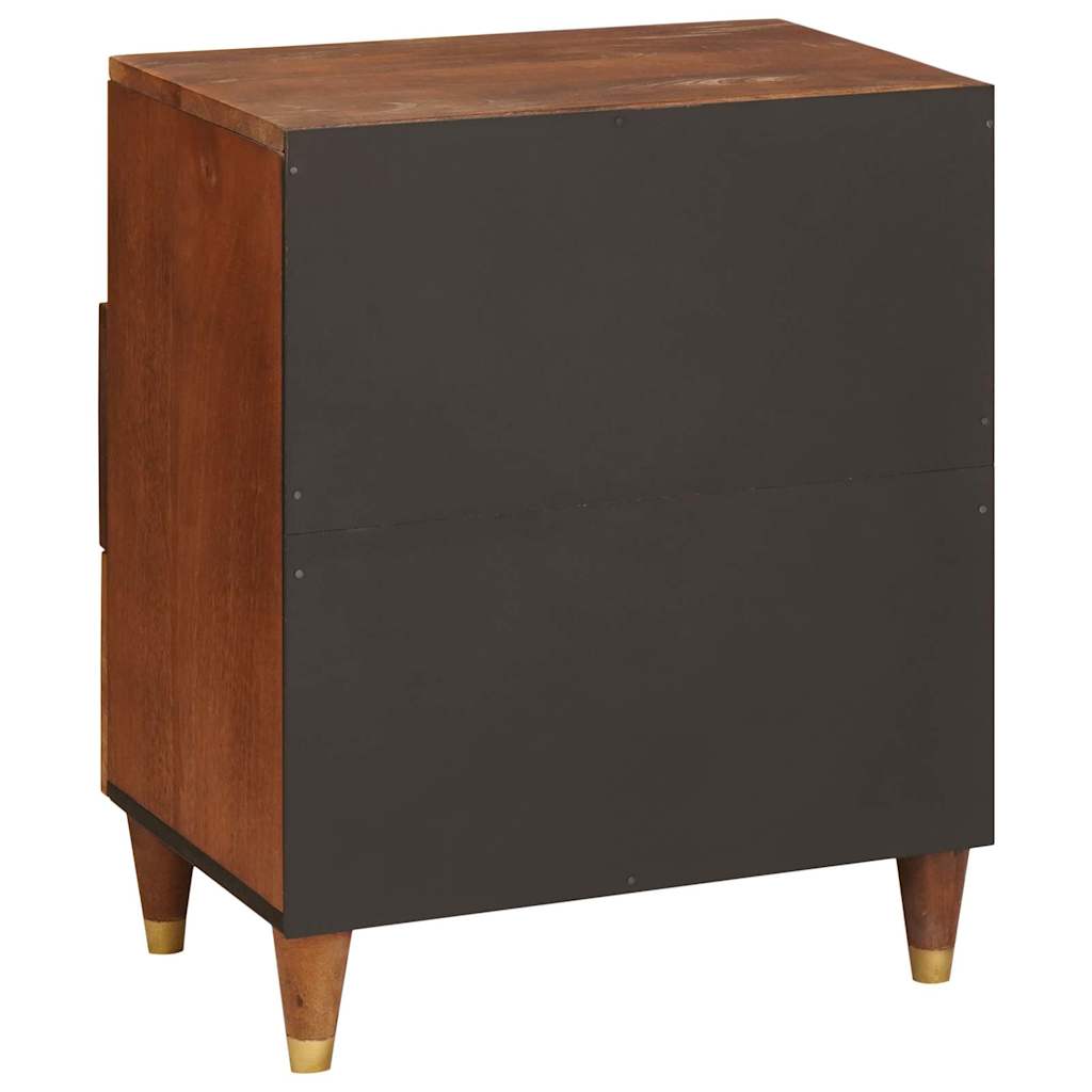 Mesas de noche con cajón 50 x 33 x 62 cm Madera de mango maciza