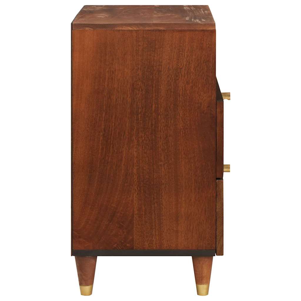 Mesas de noche con cajón 50 x 33 x 62 cm Madera de mango maciza