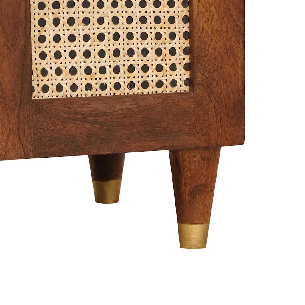 Mesas de noche con cajón 50 x 33 x 60 cm Madera de mango maciza