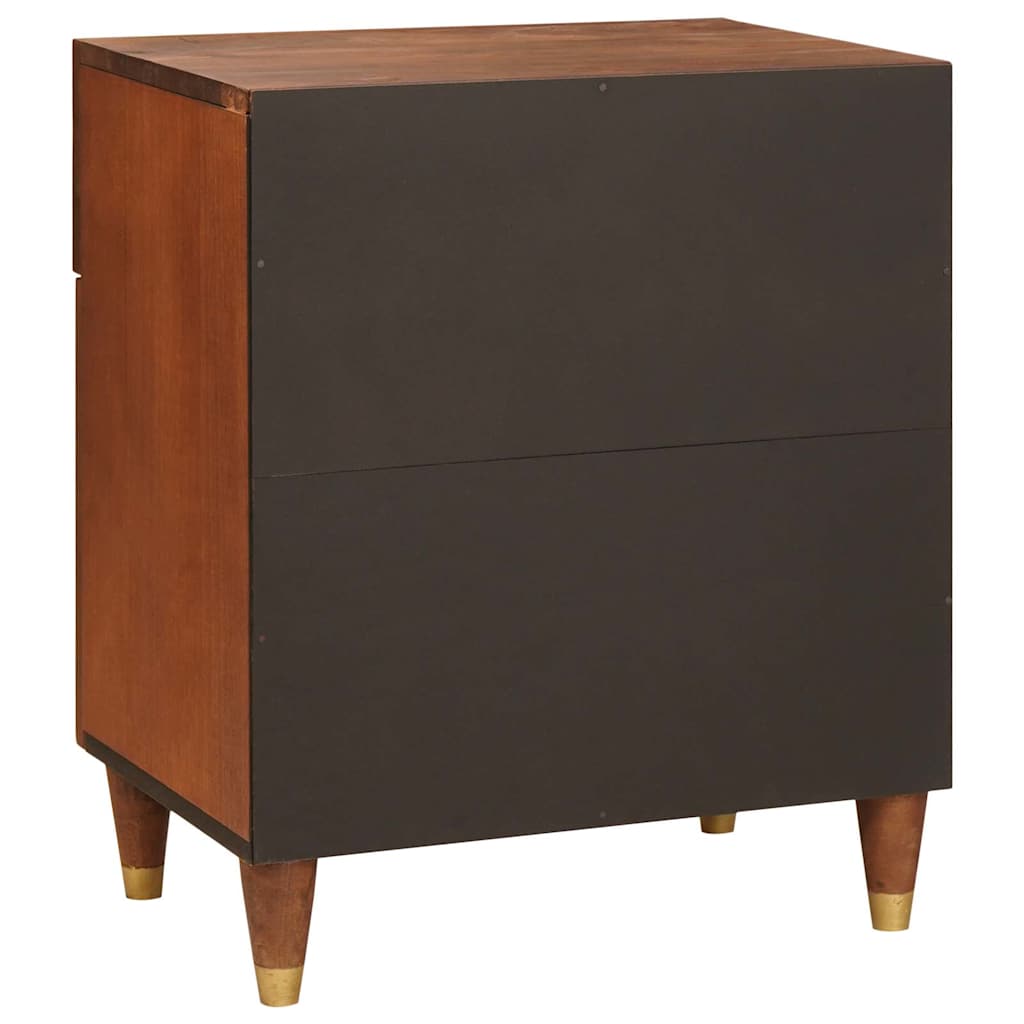Mesas de noche con cajón 50 x 33 x 60 cm Madera de mango maciza