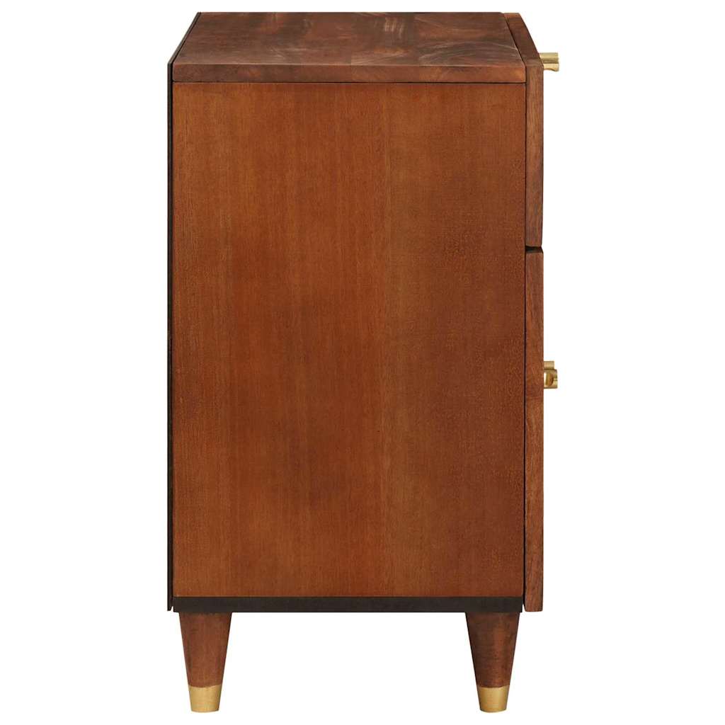 Mesas de noche con cajón 50 x 33 x 60 cm Madera de mango maciza