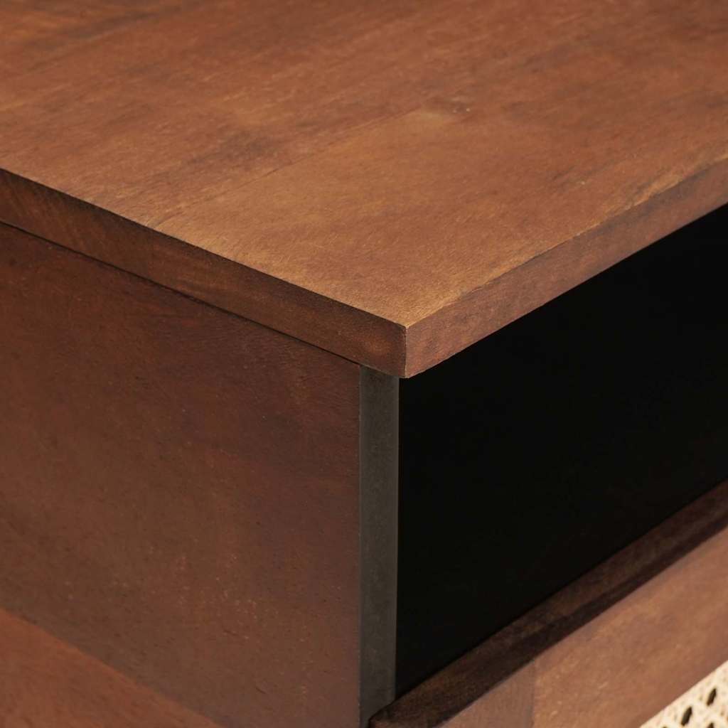 Mesa de Café con cajón 80 x 54 x 40 cm Madera de mango maciza