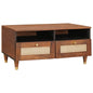 Mesa de Centro com Gaveta 80 x 54 x 40 cm Madeira de mangueira maciça