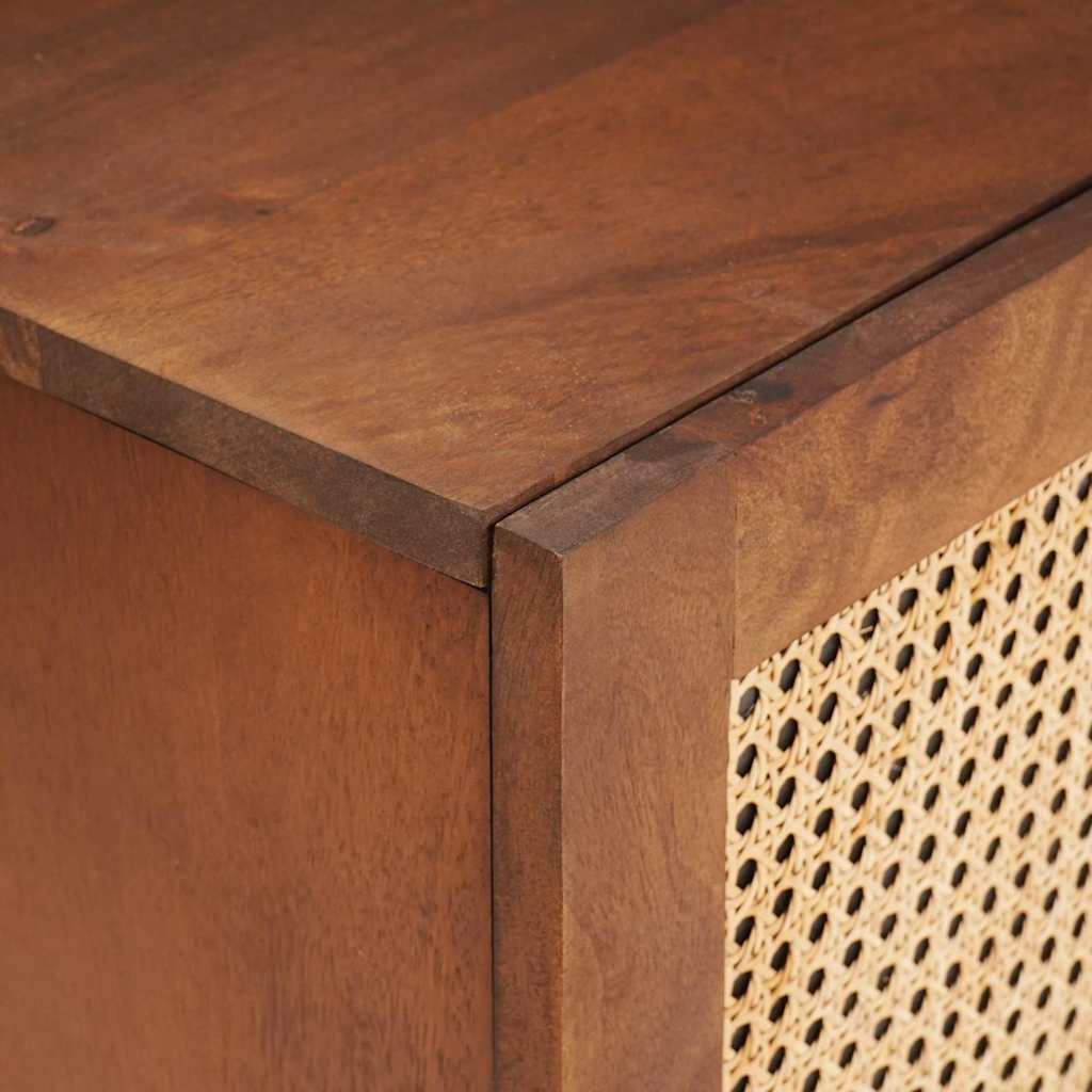 Mueble de TV Marrón 105 x 33,5 x 46 cm Madera de mango maciza