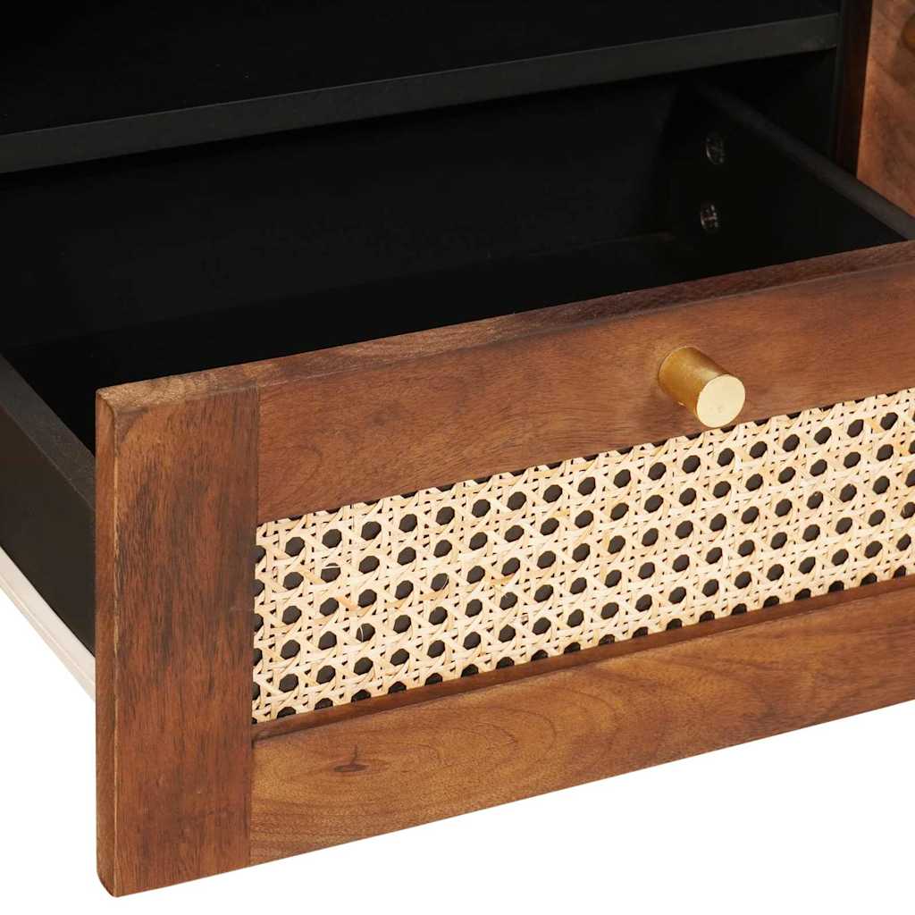 Mueble de TV Marrón 105 x 33,5 x 46 cm Madera de mango maciza