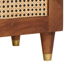 Mueble de TV Marrón 105 x 33,5 x 46 cm Madera de mango maciza