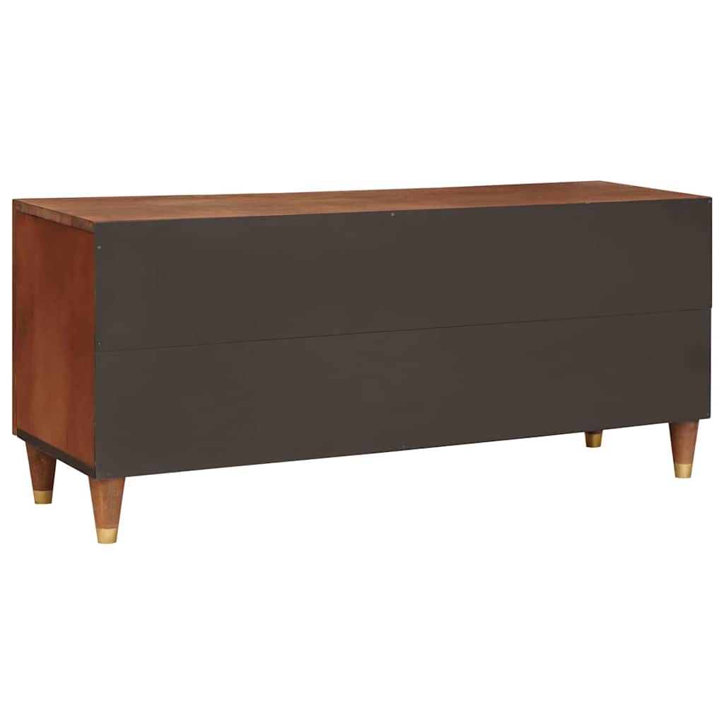 Mueble de TV Marrón 105 x 33,5 x 46 cm Madera de mango maciza