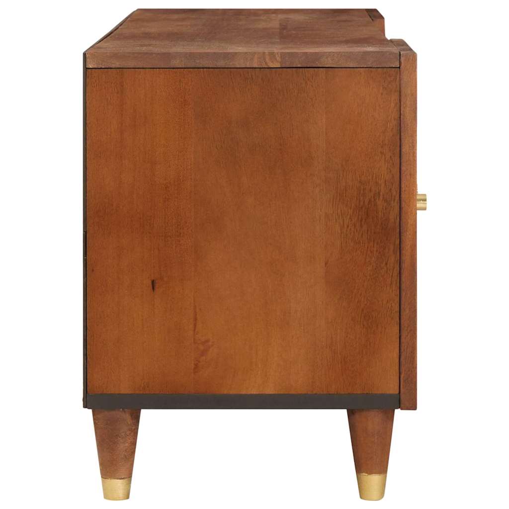 Mueble de TV Marrón 105 x 33,5 x 46 cm Madera de mango maciza