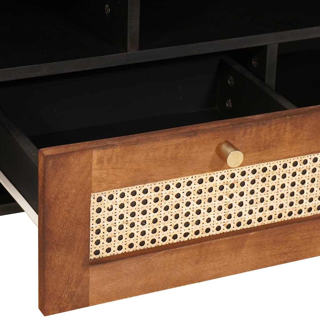 Mueble de TV Marrón 100 x 33,5 x 46 cm Madera de mango maciza