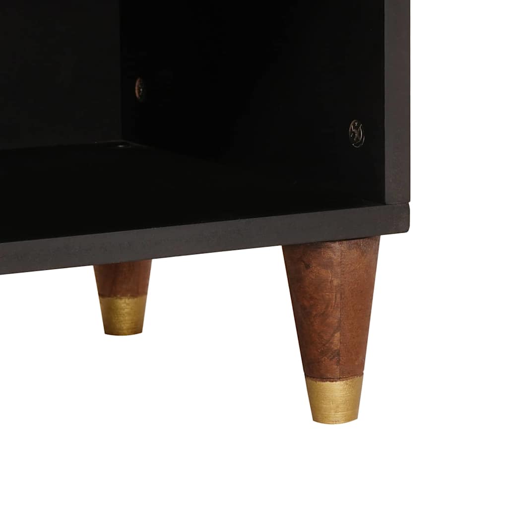 Mueble de TV Marrón 100 x 33,5 x 46 cm Madera de mango maciza