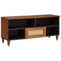 Brown TV cabinet 100 x 33.5 x 46 cm Solid mango wood