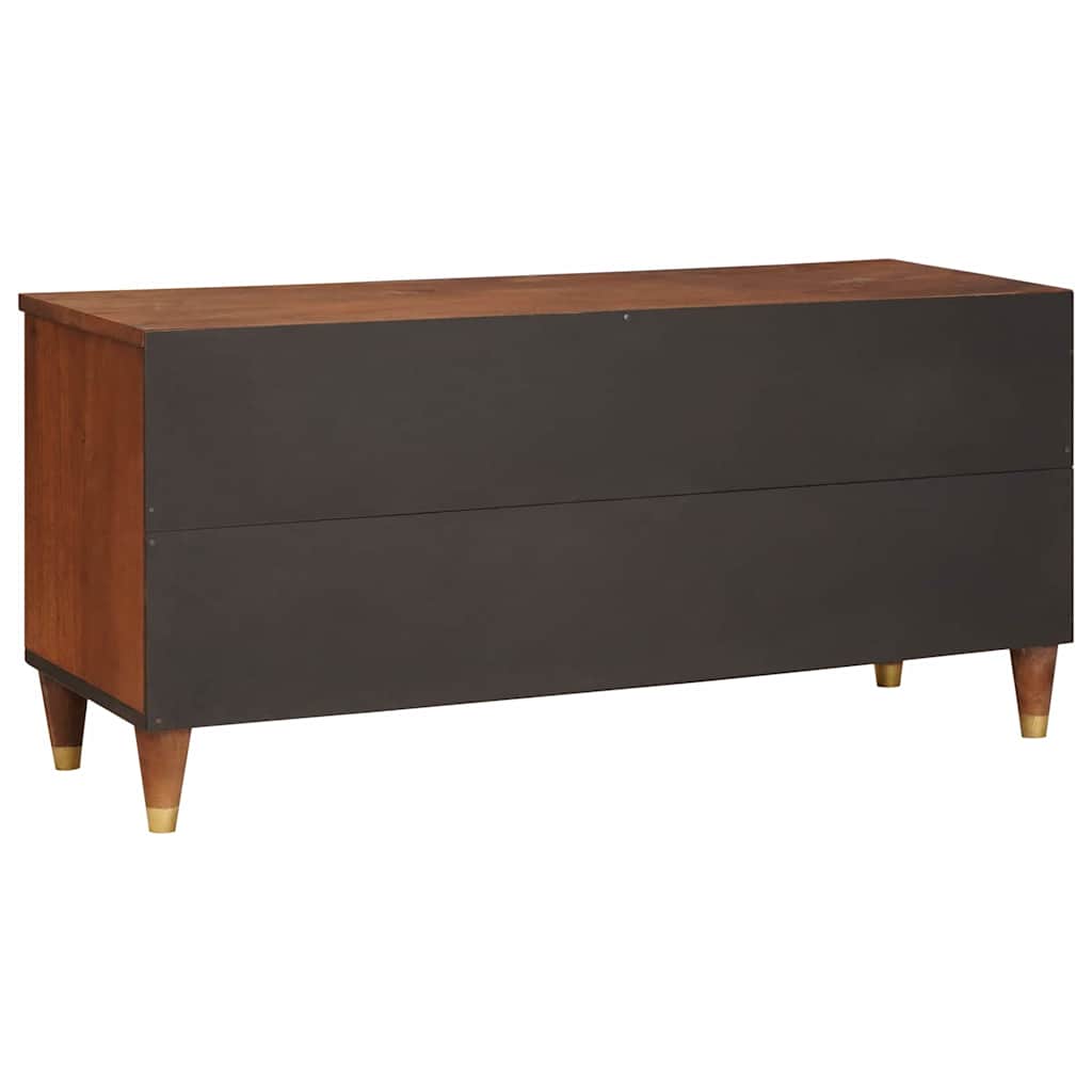 Mueble de TV Marrón 100 x 33,5 x 46 cm Madera de mango maciza