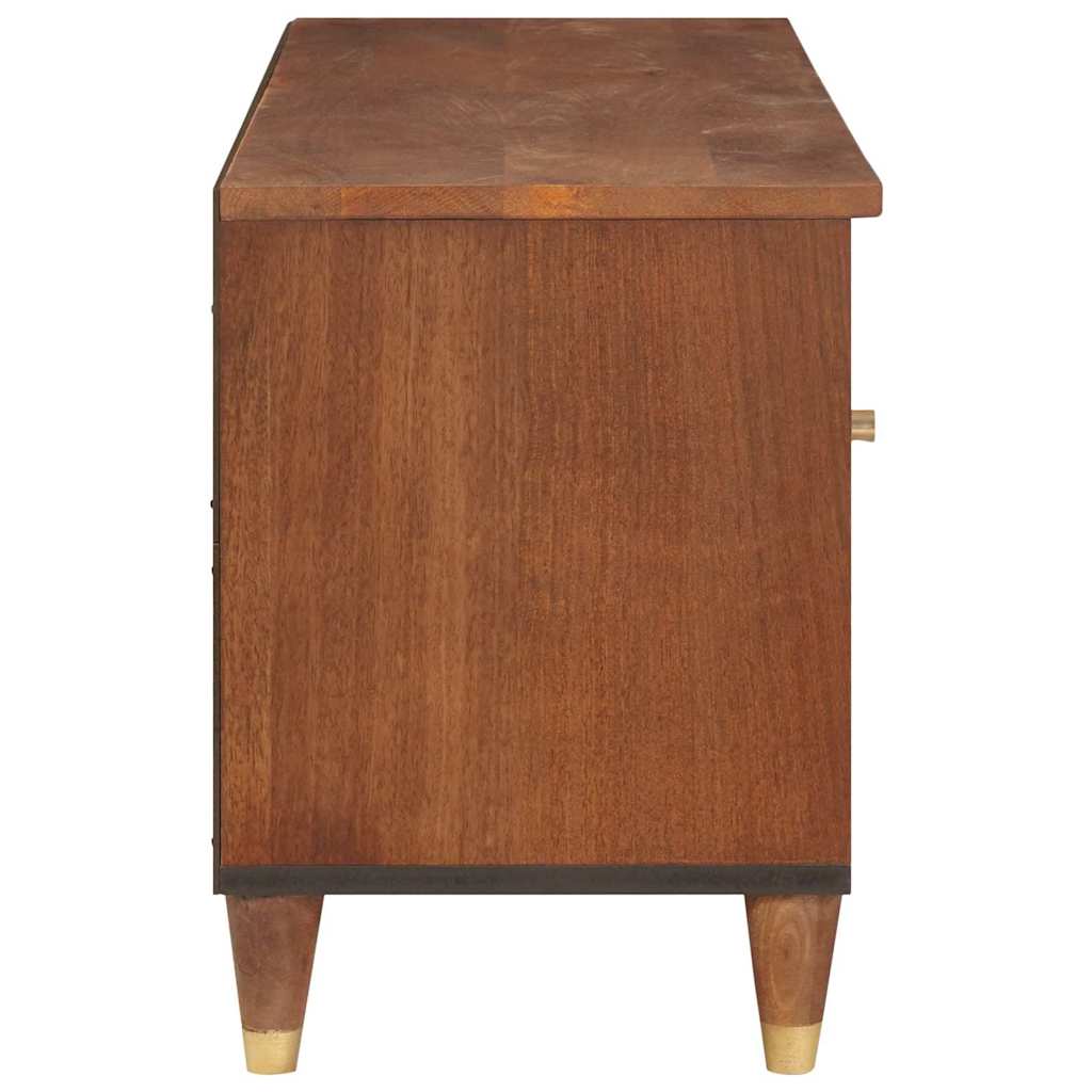 Mueble de TV Marrón 100 x 33,5 x 46 cm Madera de mango maciza