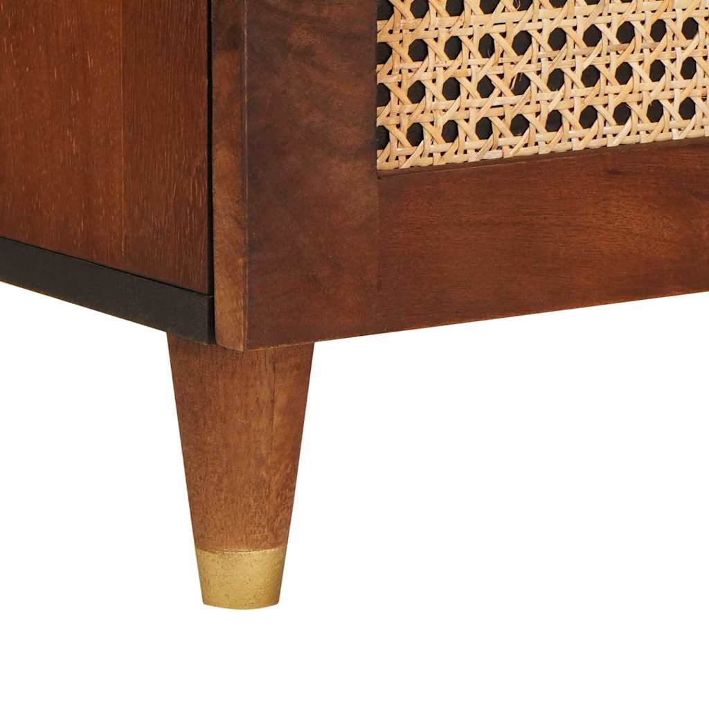 Mueble de TV Marrón 80 x 33,5 x 46 cm Madera de mango maciza