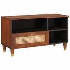 Mueble de TV Marrón 80 x 33,5 x 46 cm Madera de mango maciza