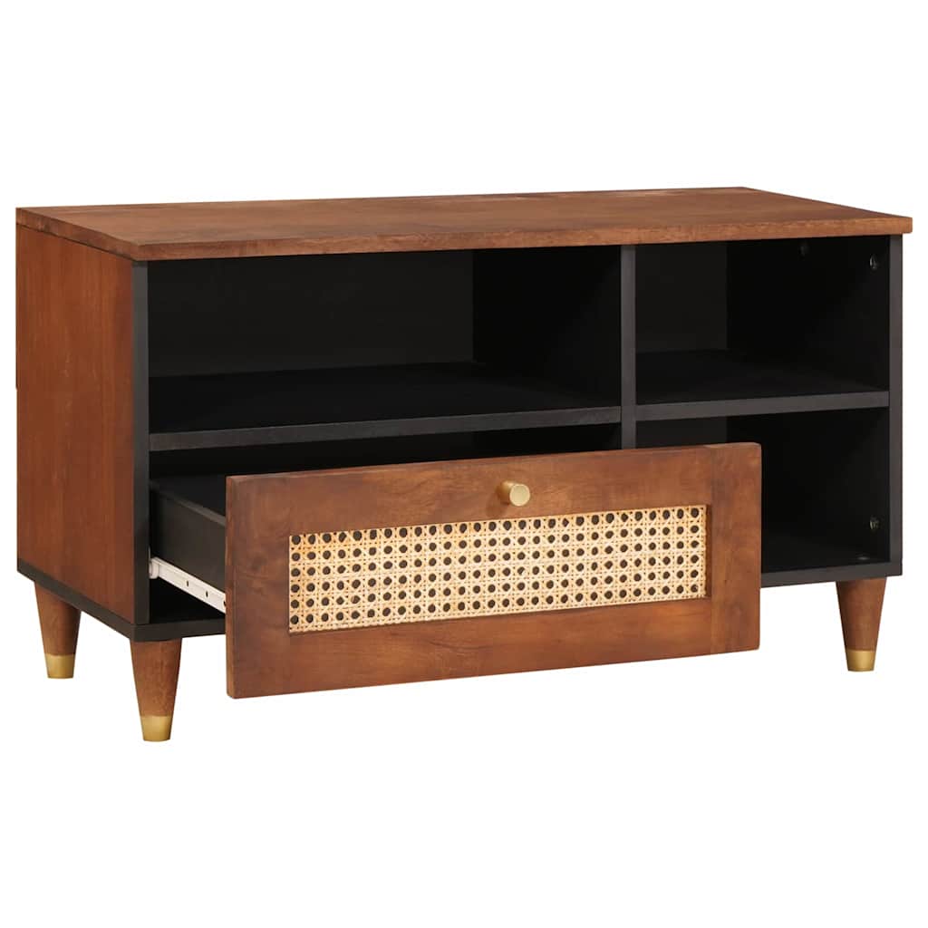 Mueble de TV Marrón 80 x 33,5 x 46 cm Madera de mango maciza