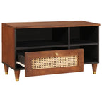 Mueble de TV Marrón 80 x 33,5 x 46 cm Madera de mango maciza