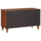 Mueble de TV Marrón 80 x 33,5 x 46 cm Madera de mango maciza