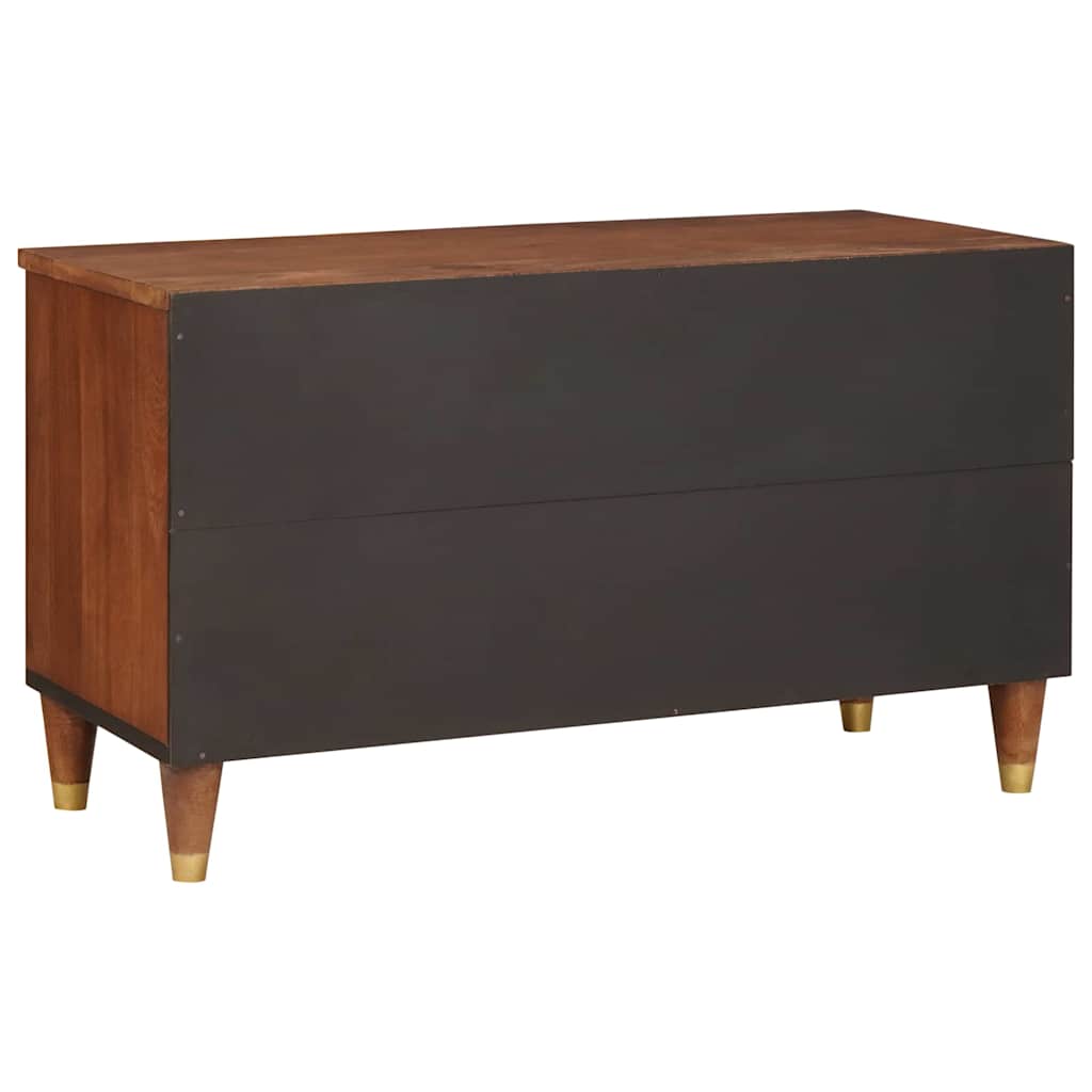 Mueble de TV Marrón 80 x 33,5 x 46 cm Madera de mango maciza