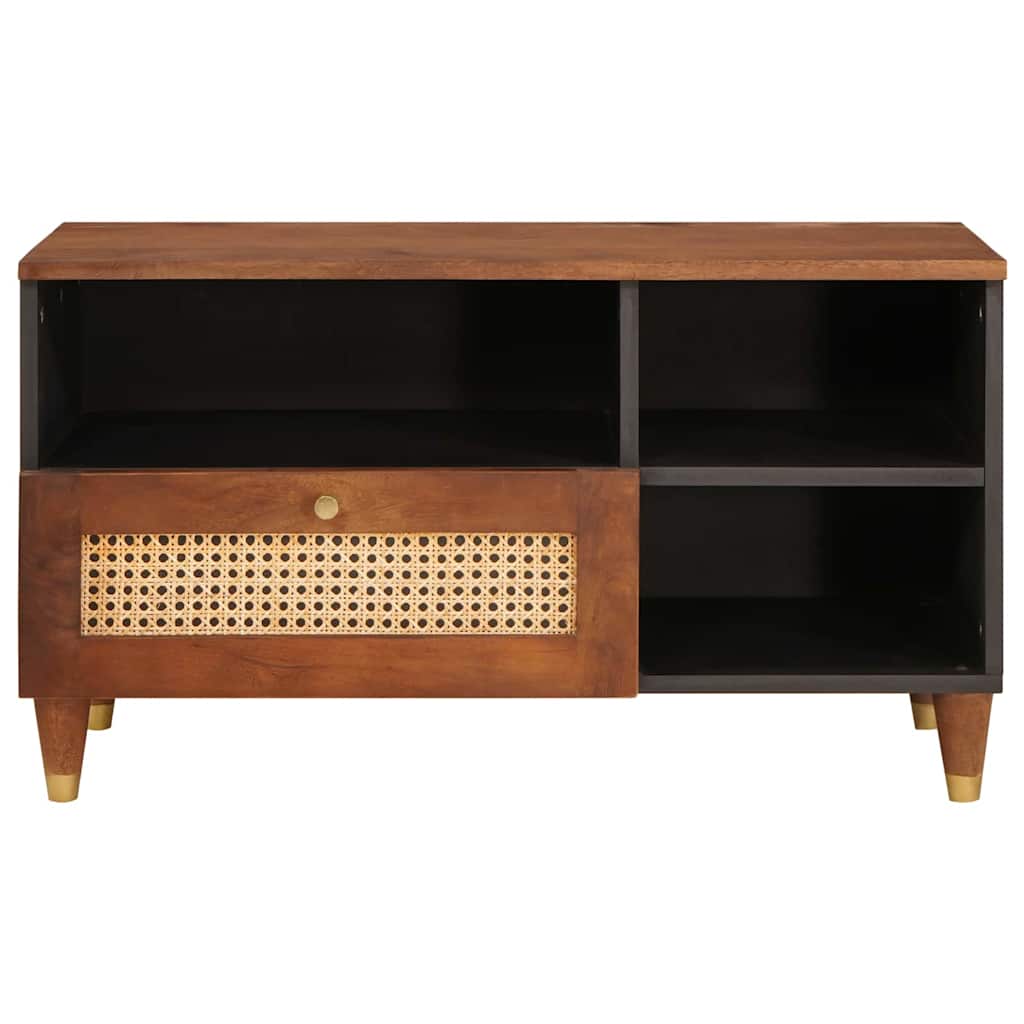 Mueble de TV Marrón 80 x 33,5 x 46 cm Madera de mango maciza