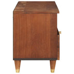 Mueble de TV Marrón 80 x 33,5 x 46 cm Madera de mango maciza